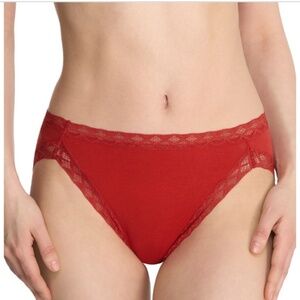 Brand New Natori Women's Size XS Samba Red Bliss Panties Briefs NWT